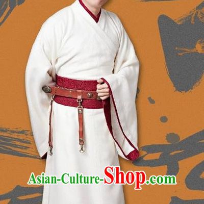 Traditional Ancient Chinese Elegant Minister Costume and Handmade Hat Complete Set, Chinese Television Concubine Meng Comes Across Tang Dynasty Courtiers Clothing for Men