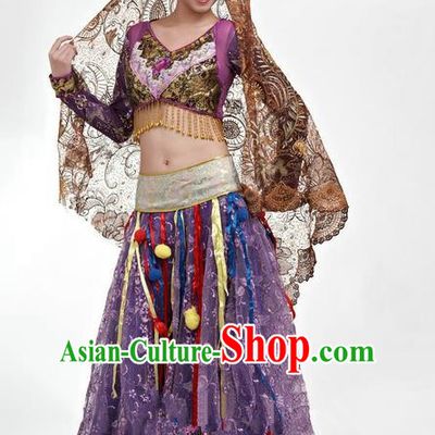 Traditional Indian Classical Dance Belly Dance Costume Costume, India Belly Dance Uniform Clothing Complete Set for Men