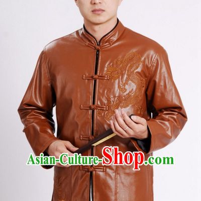Top Hand Made Mandarin Dragon Blouse Suit