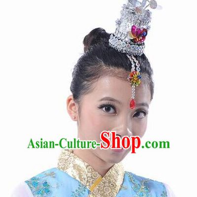 Traditional Chinese Korean Nationality Dance Headwear, Chinese Minority Nationality Folk Dancing Headpiece for Women