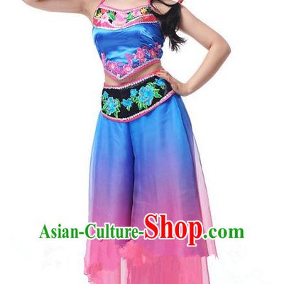Traditional Chinese Classical Dance Fan Dance Northeast Song-and-Dance Duet Costume, Folk Dance Uniform Yangko Clothing for Women