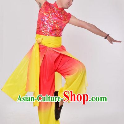 Traditional Chinese Classical Dance Yangge Lion Dance Costume, Folk Dance Drum Dance Uniform Yangko Clothing for Women