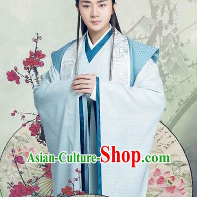 Traditional Chinese Song Dynasty Scholar Dandies Costume and Handmade Headpiece Complete Set, China Ancient Minister Nobility Childe Clothing for Men