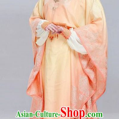 Traditional Ancient Chinese Elegant Aristocratic Female Costume, Chinese Ancient Palace Young Lady Dress, Cosplay Chinese Television Drama Jade Dynasty Qing Yun Faction Princess Peri Hanfu Trailing Embroidery Clothing for Women