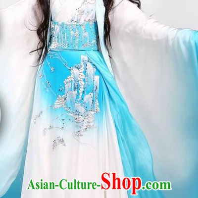 Traditional Ancient Chinese Elegant Palace Lady Costume, Chinese Ancient Han Dynasty Fairy Dress, Cosplay Chinese Television Drama Above The Clouds Imperial Princess Hanfu Trailing Clothing for Women