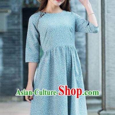 Traditional Ancient Chinese National Costume, Elegant Hanfu Mandarin Qipao Slant Opening Dress, China Tang Suit Chirpaur Upper Outer Garment Elegant Dress Clothing for Women
