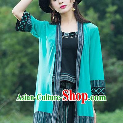 Traditional Ancient Chinese National Costume, Elegant Hanfu Cardigan Coat, China Tang Suit Cape, Upper Outer Garment Cloak Clothing for Women