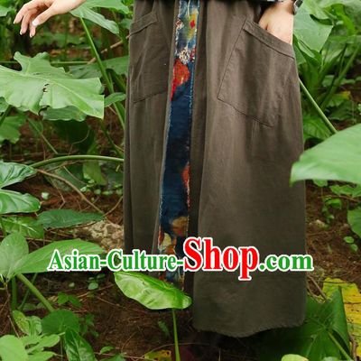 Traditional Ancient Chinese National Pleated Skirt Costume, Elegant Hanfu Embroidery Long Green Dress, China Tang Dynasty Bust Skirt for Women