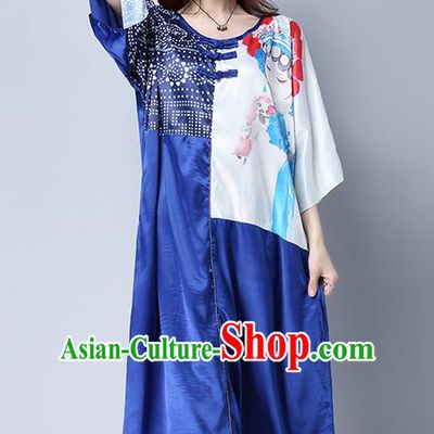 Traditional Ancient Chinese National Costume, Elegant Hanfu Silk Dress, China Tang Suit Chirpaur Cheongsam Elegant Dress Clothing for Women