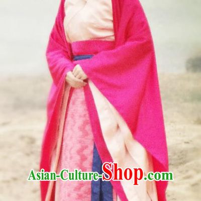 Traditional Ancient Chinese Princess Elegant Costume Complete Set, Chinese Northern Dynasty Imperial Consort Red Dress, Cosplay Chinese Television Drama Alegend of Pringess Lanling Princess Consort Hanfu Trailing Embroidery Clothing for Women