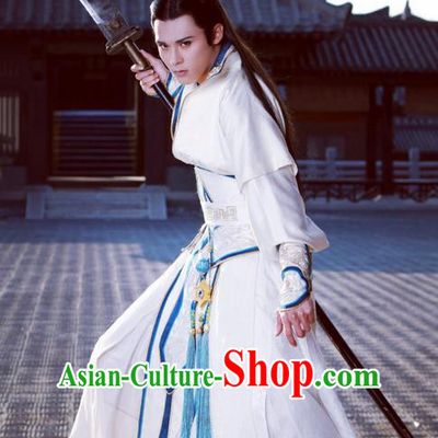 Traditional Ancient Chinese Elegant General Costume, Chinese Nobility Childe Dress, Cosplay Chinese Television Drama Alegend Of Pringess Lanling Swordsman Chinese Northern Dynasty Prince Hanfu Clothing for Men