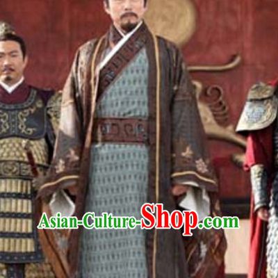 Chinese Ancient Palace Prime Minster Garment Clothes Complete Set for Men