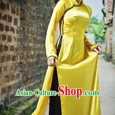 Top Grade Asian Vietnamese Traditional Dress, Vietnam Bride Ao Dai Dress, Vietnam Princess Dress Cheongsam Clothing for Women