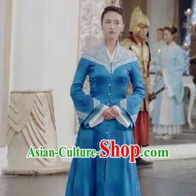 Chinese Ancient Tang Dynasty Female Officials Costume and Headwear Complete Set, Fighter of the Destiny Traditional Chinese Ancient Palace Lady Clothing for Women