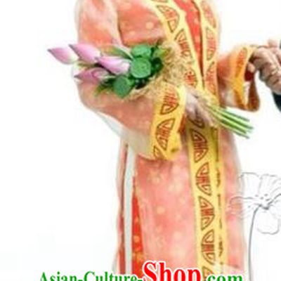 Traditional Top Grade Asian Vietnamese Dress, Vietnam National Female Handmade Ao Dai Dress Bride Wedding Cheongsam Clothing