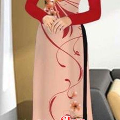 Traditional Top Grade Asian Vietnamese Costumes Handmade Red Full Dress, Vietnam National Ao Dai Dress Etiquette Qipao for Women
