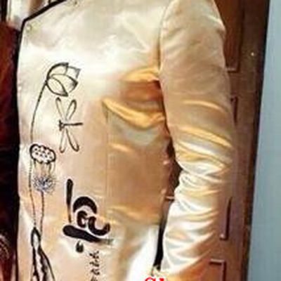 Traditional Top Grade Asian Vietnamese Costumes Classical Hand Printing Wedding Dress, Vietnam National Bridegroom Clothing for Men