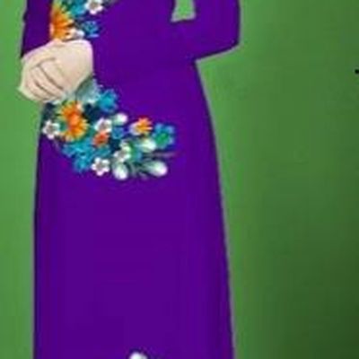 Traditional Top Grade Asian Vietnamese Costumes Classical Printing Flower Full Dress, Vietnam National Ao Dai Dress Purple Cheongsam for Women