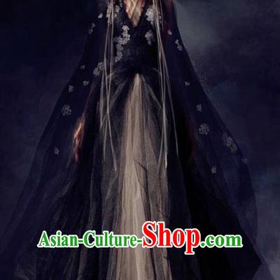 Traditional Chinese Ancient Shang Dynasty Imperial Empress Su Daji Costume and Headwear, China Mythology Television Zhao Ge Ancient Queen Clothing Complete Set for Women