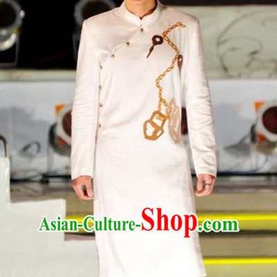 Traditional Top Grade Asian Vietnamese Costumes, Vietnam National Bridegroom Clothing for Men