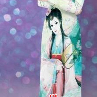 Traditional Top Grade Asian Vietnamese Costumes Classical Printing Beauty Cheongsam, Vietnam National Green Ao Dai Dress for Women