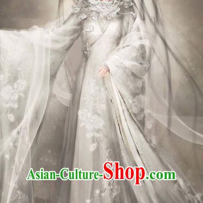 Traditional Chinese Ancient Shang Dynasty Imperial Princess Dance Costume, China Mythology Television Zhao Ge Ancient Palace Lady Clothing and Headwear Complete Set for Women