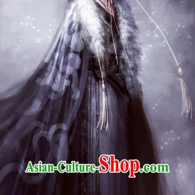 Traditional Chinese Ancient Shang Dynasty Palace Prince Costume, China Mythology Television Zhao Ge Ancient Infante Swordsman Embroidery Clothing and Headwear Complete Set