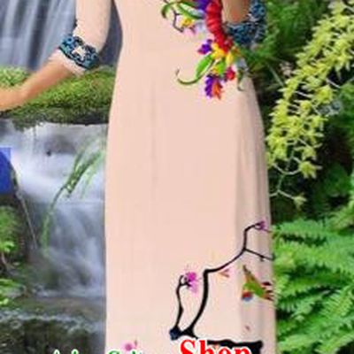 Traditional Top Grade Asian Vietnamese Costumes Classical Light Pink Cheongsam, Vietnam National Printing Ao Dai Dress for Women