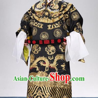Traditional Chinese Beijing Opera Male Clothing and Shoes Complete Set, China Peking Opera Bao Zheng Costume Embroidered Robe Opera Costumes