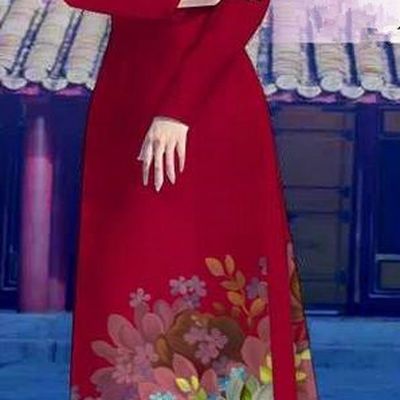 Top Grade Asian Vietnamese Costumes Classical Jing Nationality Long Wine Red Cheongsam, Vietnam National Clothing Vietnamese Bride Traditional Printing Flowers Ao Dai Dress