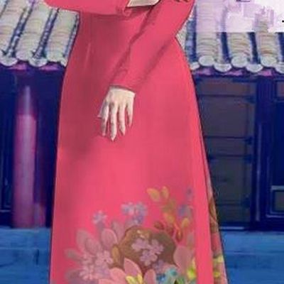 Top Grade Asian Vietnamese Costumes Classical Jing Nationality Long Pink Cheongsam, Vietnam National Clothing Vietnamese Bride Traditional Printing Flowers Ao Dai Dress