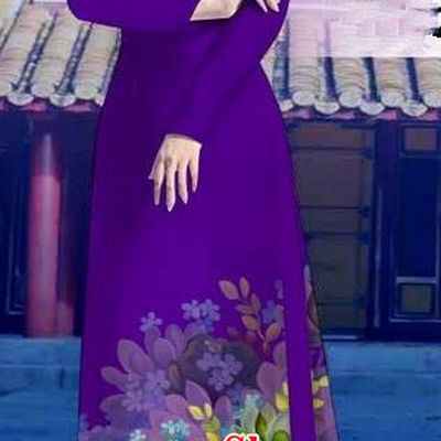 Top Grade Asian Vietnamese Costumes Classical Jing Nationality Long Purple Cheongsam, Vietnam National Clothing Vietnamese Bride Traditional Printing Flowers Ao Dai Dress