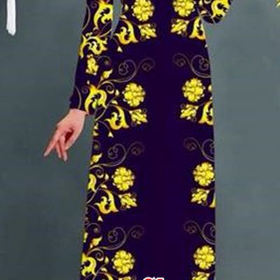 Top Grade Asian Vietnamese Clothing Classical Jing Nationality Handmade Cheongsam, Vietnam National Bride Traditional Printing Deep Purple Ao Dai Dress for Women