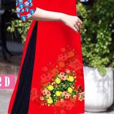 Traditional Top Grade Asian Vietnamese Jing Nationality Classical Ao Dai Dress, Vietnam National Bride Printing Red Short Cheongsam Costumes for Women