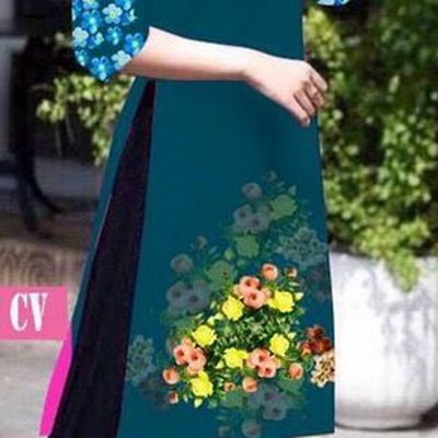 Traditional Top Grade Asian Vietnamese Jing Nationality Classical Ao Dai Dress, Vietnam National Bride Printing Peacock Green Short Cheongsam Costumes for Women