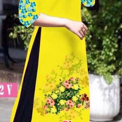 Traditional Top Grade Asian Vietnamese Jing Nationality Classical Ao Dai Dress, Vietnam National Bride Printing Peacock Yellow Short Cheongsam Costumes for Women