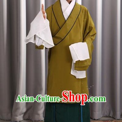 Traditional Chinese Beijing Opera Old Female Green Clothing and Shoes Complete Set, China Peking Opera Children Pantaloon Costume Embroidered Clothing Opera Costumes for Kids