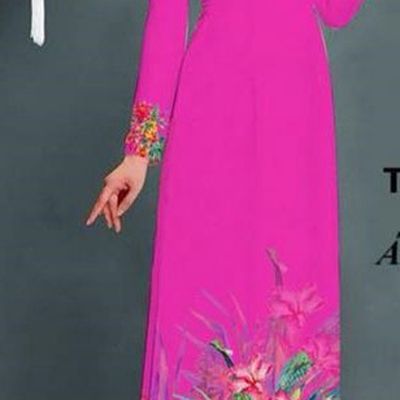 Traditional Top Grade Asian Vietnamese Ha Festival Printing Model Ao Dai Dress, Vietnam National Jing Nationality Plum Color Cheongsam Costumes for Women