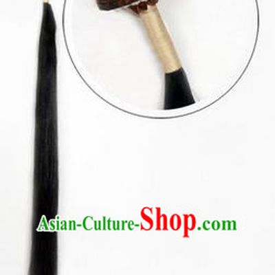 Chinese Ancient Opera Long Wigs, Traditional Chinese Beijing Opera Props Martial Role Periwig