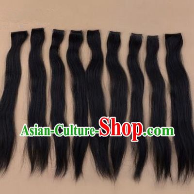 Chinese Ancient Opera Long Wig Beard, Traditional Chinese Beijing Opera Props Hair Do