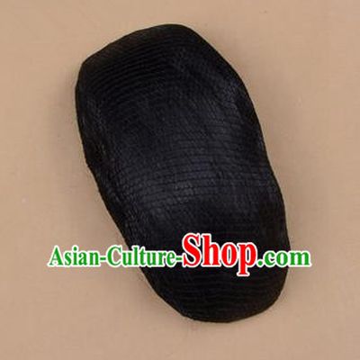 Chinese Ancient Opera Long Wigs, Traditional Chinese Beijing Opera Old Women Props Hair Chignon