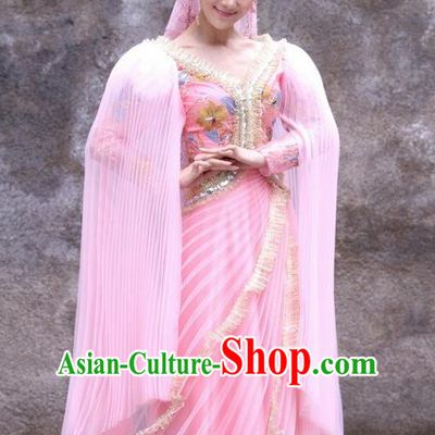 Traditional Chinese Shang Dynasty Sue da ji Costumes and Headpiece Complete Set, The Legend of Funsbau Ancient Imperial Consort Dress Clothing