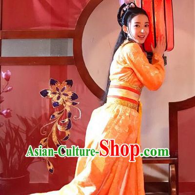 Chinese Teleplay Flower Shabana Flyings Sky Young Lady Dress, Traditional Chinese Ancient Song Dynasty Aristocratic Miss Costume and Headpiece Complete Set for Women
