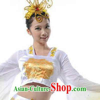 Traditional Chinese Classical Dance Hair Accessories, China Female Opening Dance Folk Dance Forehead Ornament Headwear for Women