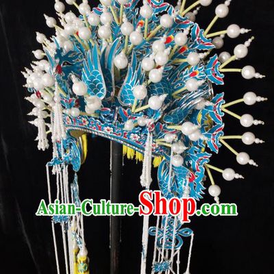Traditional Chinese Peking Opera Handmade MeiPa Phoenix Coronet, China Beijing Opera Imperial Consort Headwear High-grade Bride Phoenix Coronet for Women
