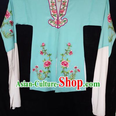 Traditional Chinese Peking Opera Costumes Blouse, China Beijing Opera Embroidered Flower Wearing for Women