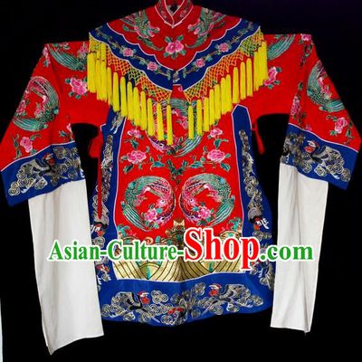 Traditional Chinese Peking Opera Imperial Concubine Costumes, China Beijing Opera High-grade Embroidered Cloud Shoulder Wearing Ceremonial Robe for Women