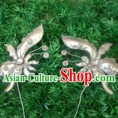 Traditional Chinese Ancient Classical Handmade Hair Accessories Hanfu Headwear Palace Princess Bride Butterfly Hairpin for Women
