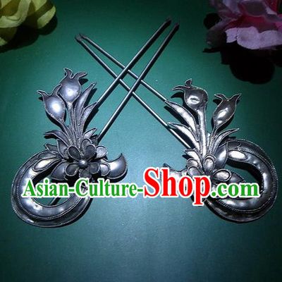 Traditional Chinese Ancient Classical Handmade Pomegranate Hairpin Step Shake Hair Jewelry Accessories Hanfu Classical Palace Combs Hair Sticks for Women