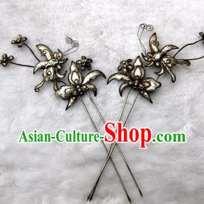 Traditional Chinese Ancient Classical Handmade Love of Butterfly Hairpin Jewelry Accessories Hanfu Palace Combs and Sticks for Women